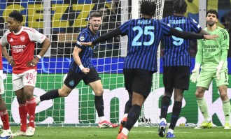 （外代二线）足球——欧冠联赛：阿森纳胜国米