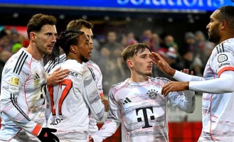 拜仁4-0大胜，美因茨0-0战平，德甲第15轮积分榜揭晓：拜仁独领风骚